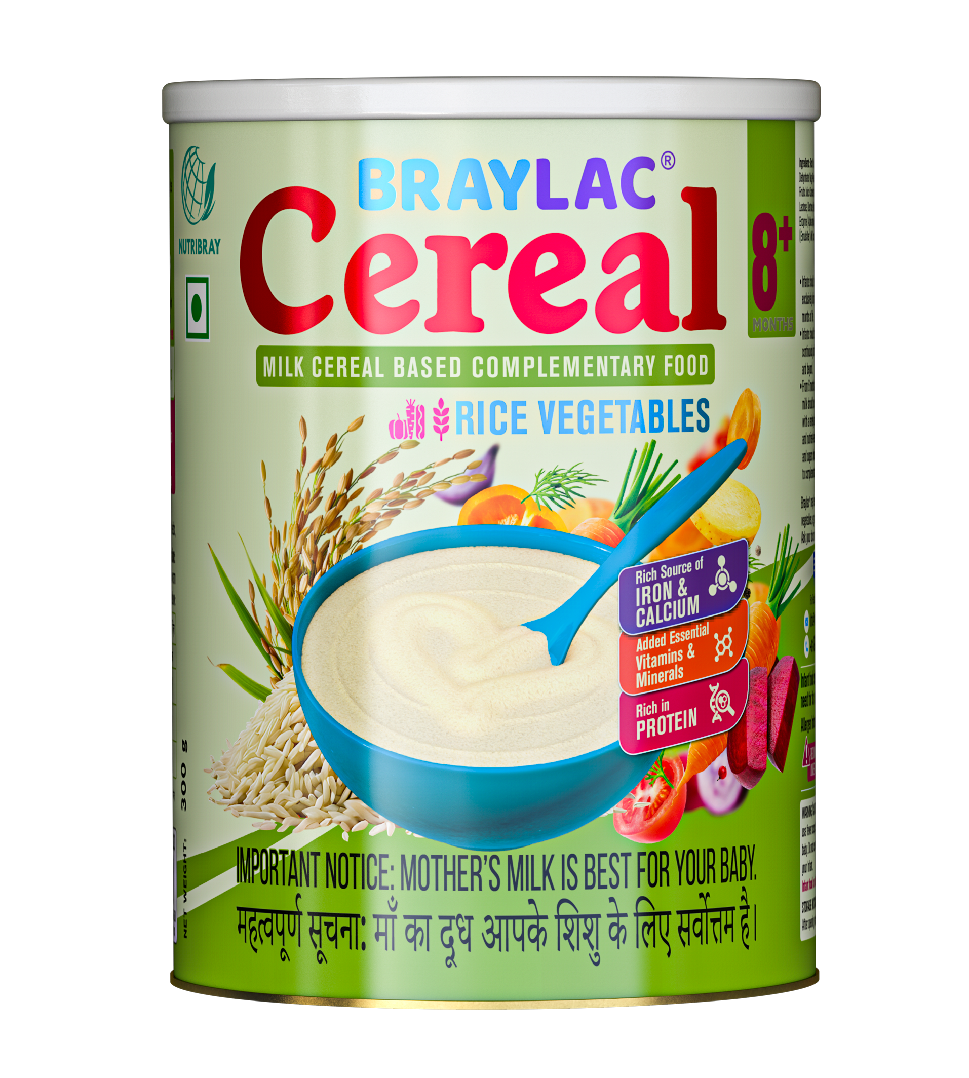 New cereals (e.g., Rice with Vegetables, Multigrain)
