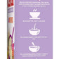 Braylac mixed fruit cereal ingredient panel with fruit and grain list