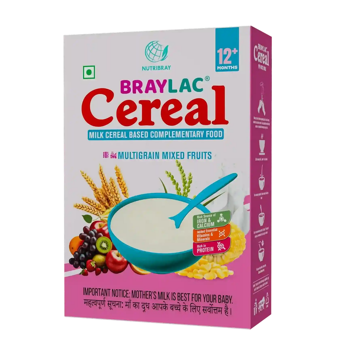 Braylac Multigrain Baby Cereal | Multigrain Mixed Fruit Cereal | 300g Braymil