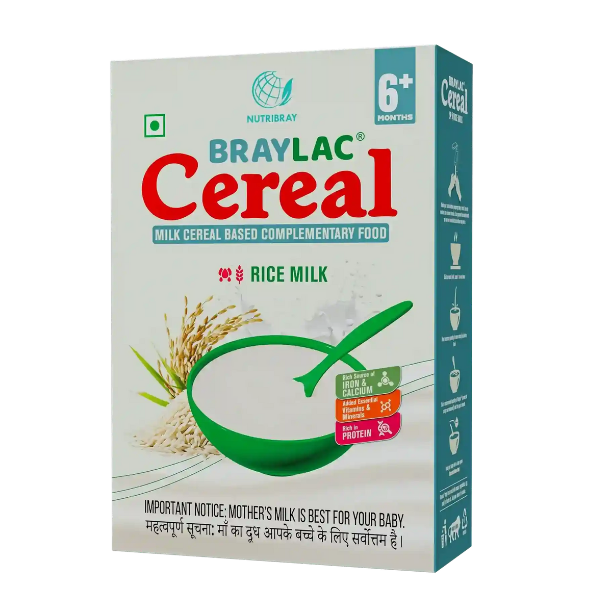 Braylac Rice Milk Baby Cereal | 6-24 Months | 300g Braymil