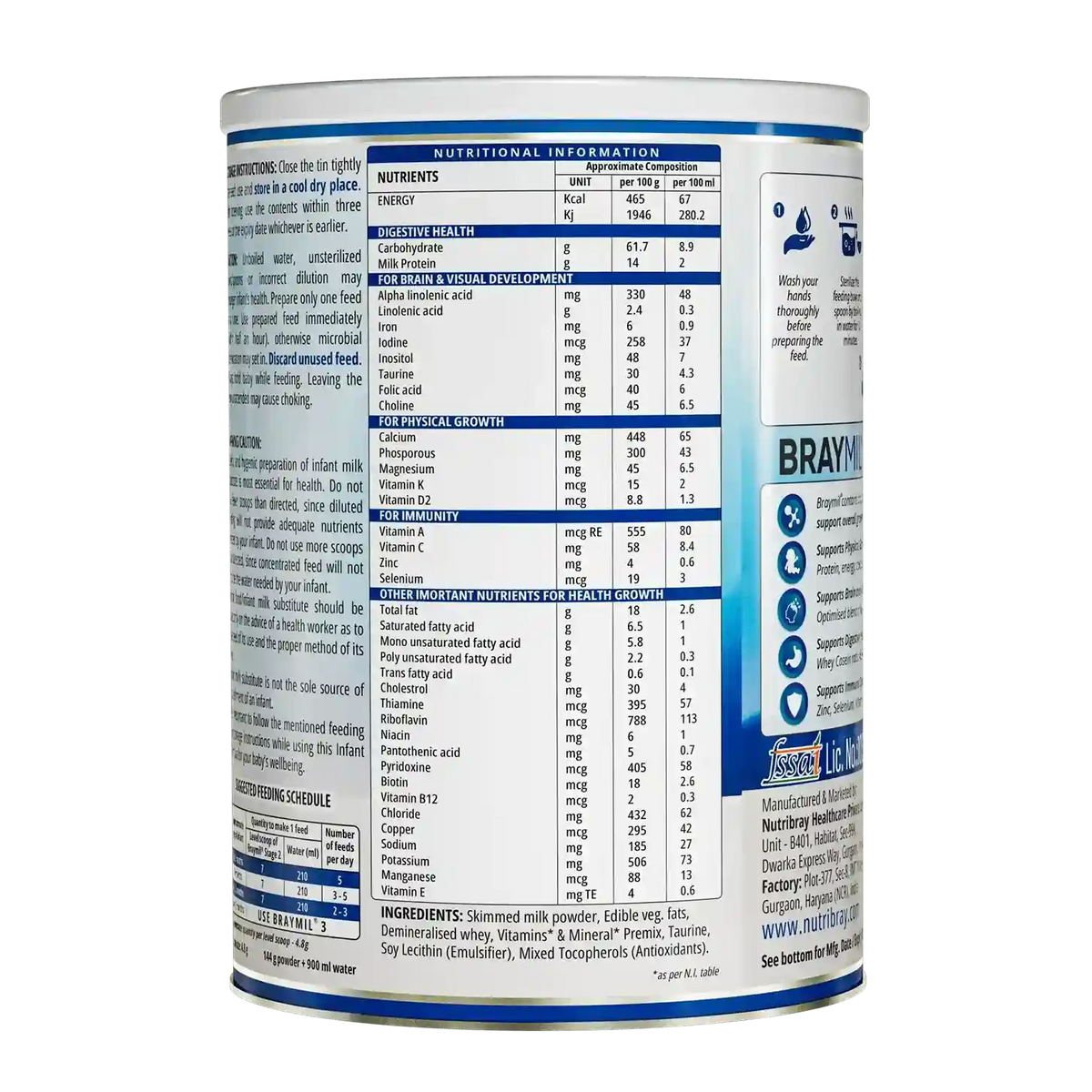 Braymil 2 Follow Up Formula 6 - 12 Months | Stage 2 infant formula | 400g Braymil
