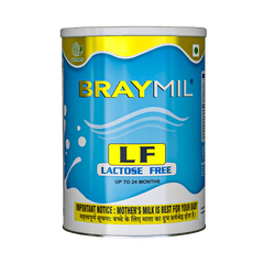 Braymil LF lactose free Formula-  400 g Tin pack