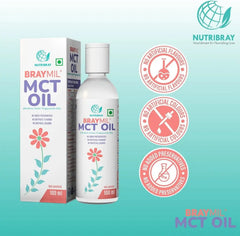 Braymil Infant MCT Oil 100 ml | C8 C10 Quick Energy Oil for Babies