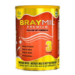 Braymil Premium 3 follow up formula- stage 3 - 400 g Tin Pack